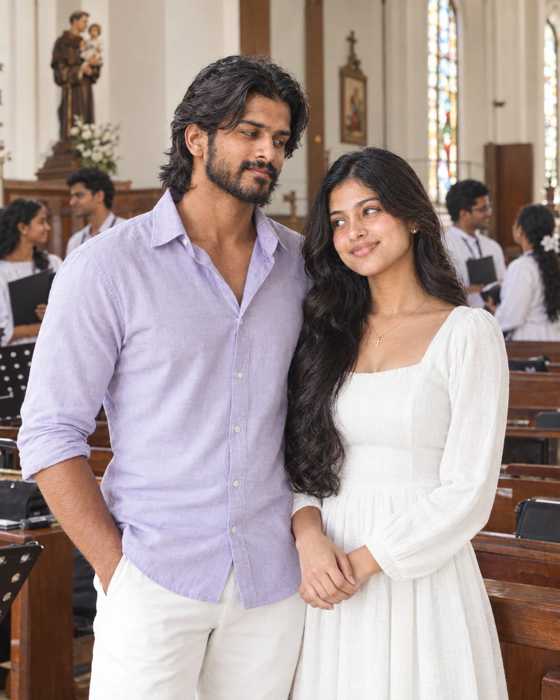 Shenaya and Dinusha together at St. Anthony’s Church